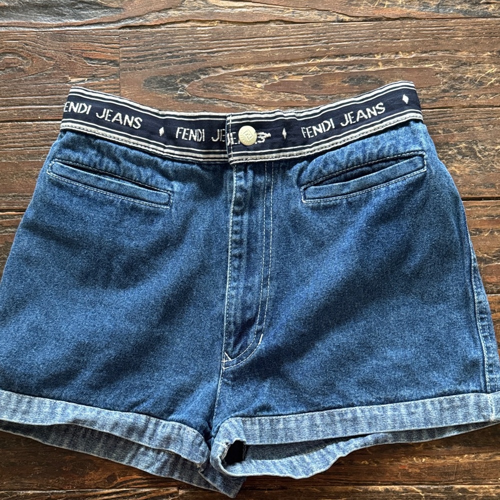 “Vintage 90s Fendi Jeans Denim Shorts | ROMA/AMOR | Made in Italy”